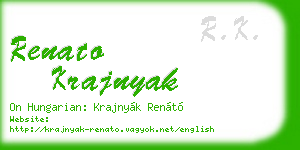 renato krajnyak business card